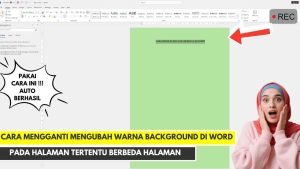 Cara Mengganti Mengubah Warna Background Di Word Pada Halaman Tertentu