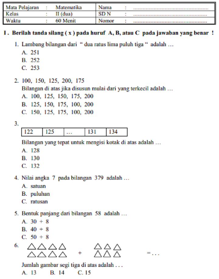 Soal Kelas 3 SD Semester 2 Memahami Materi dan Strategi Belajar Efektif