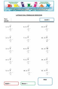 Soal Pembagian Kelas 3 Sd - inPoint