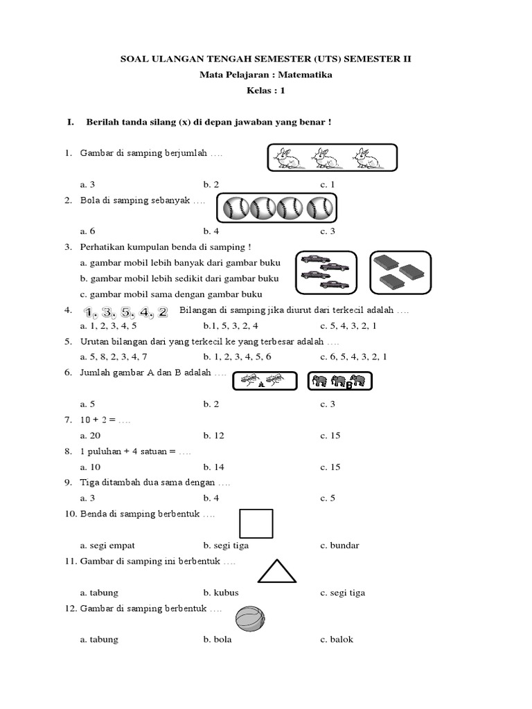 Download Soal UKK Matematika Kelas 3 Semester Genap Rief Awa Blog