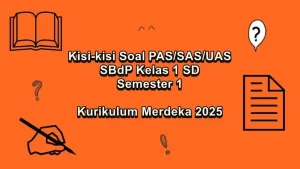 Kisi-kisi Soal PAS SAS UAS SBdP Kelas 1 SD Semester 1 Kurikulum Merdeka
