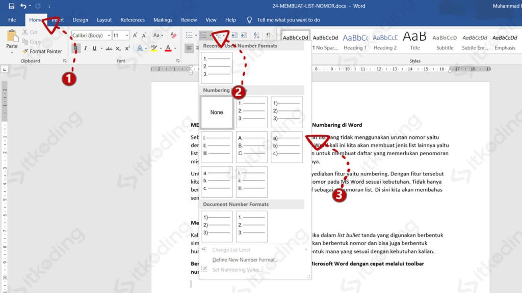 5 Langkah Mudah Cara Mengubah Urutan Nomor di Word, Ternyata Selama Ini Salah!