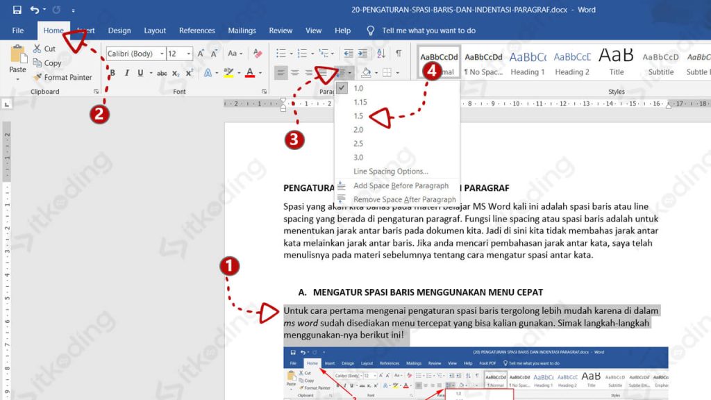 5 Langkah Mudah Mengubah Ukuran Spasi Tulisan dan Paragraf di Ms Word yang Jarang Diketahui 5 Langkah Mudah Mengubah Ukuran Spasi Tulisan dan Paragraf di Ms Word yang Jarang Diketahui
