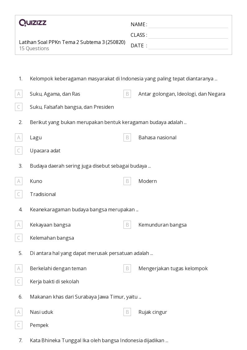 50 lembar kerja Kata benda tunggal untuk Kelas 3 di Quizizz Gratis 50 lembar kerja Kata benda tunggal untuk Kelas 3 di Quizizz Gratis