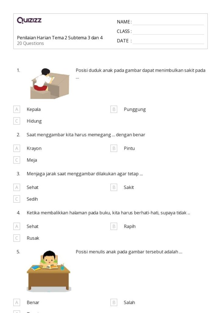 5 Lembar Kerja Siap Cetak Soal Tema 2 Kelas 2 Subtema 3 dan 4 yang Wajib Guru Punya 5 Lembar Kerja Siap Cetak Soal Tema 2 Kelas 2 Subtema 3 dan 4 yang Wajib Guru Punya