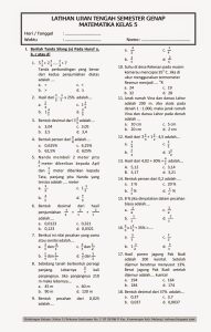 Menguasai Matematika Kelas 4 Semester 2 Panduan Latihan Soal Tahun