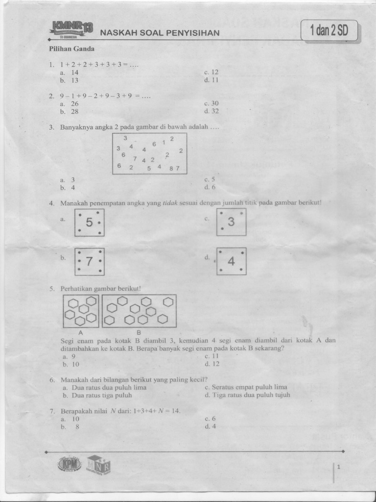 KMNR 13 Kelas 1 - 2 PDF