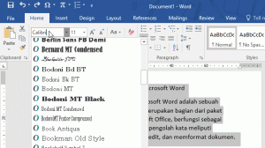 Cara Mengatur Jenis Ukuran Dan Warna Huruf Font Pada Microsoft - Free