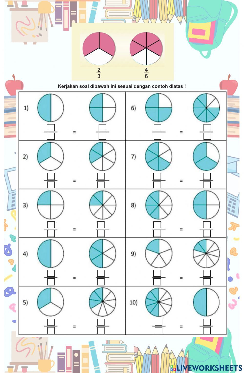 7 Contoh Soal Pecahan dengan Gambar untuk Kelas 4 yang Wajib Kamu Coba Sekarang