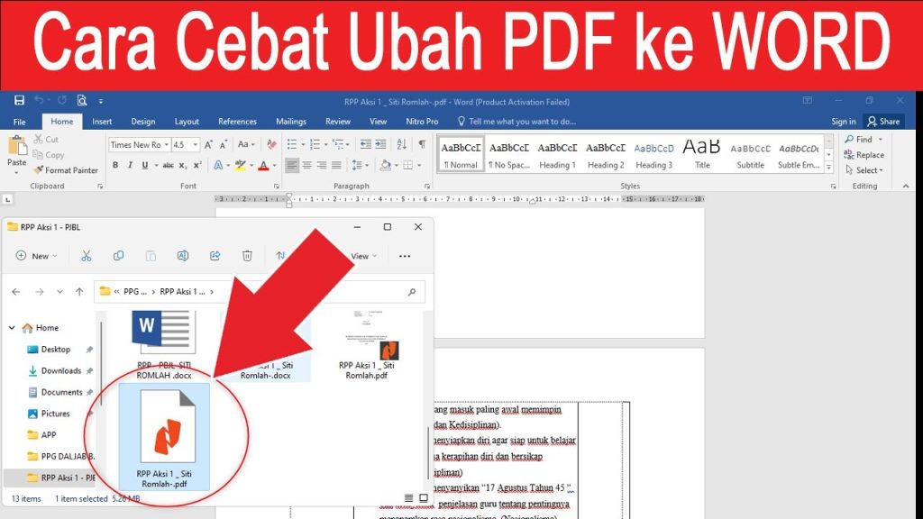 7 Langkah-langkah Mengubah PDF ke Word Tanpa Ribet, Wajib Tahu Cara Ini di 2026
