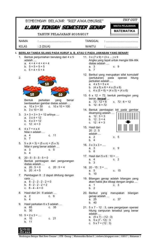 7 Rahasia Latihan Soal Pas Tema 1 Kelas 2 Semester 1 Kurikulum 2013 Agar Nilai Maksimal