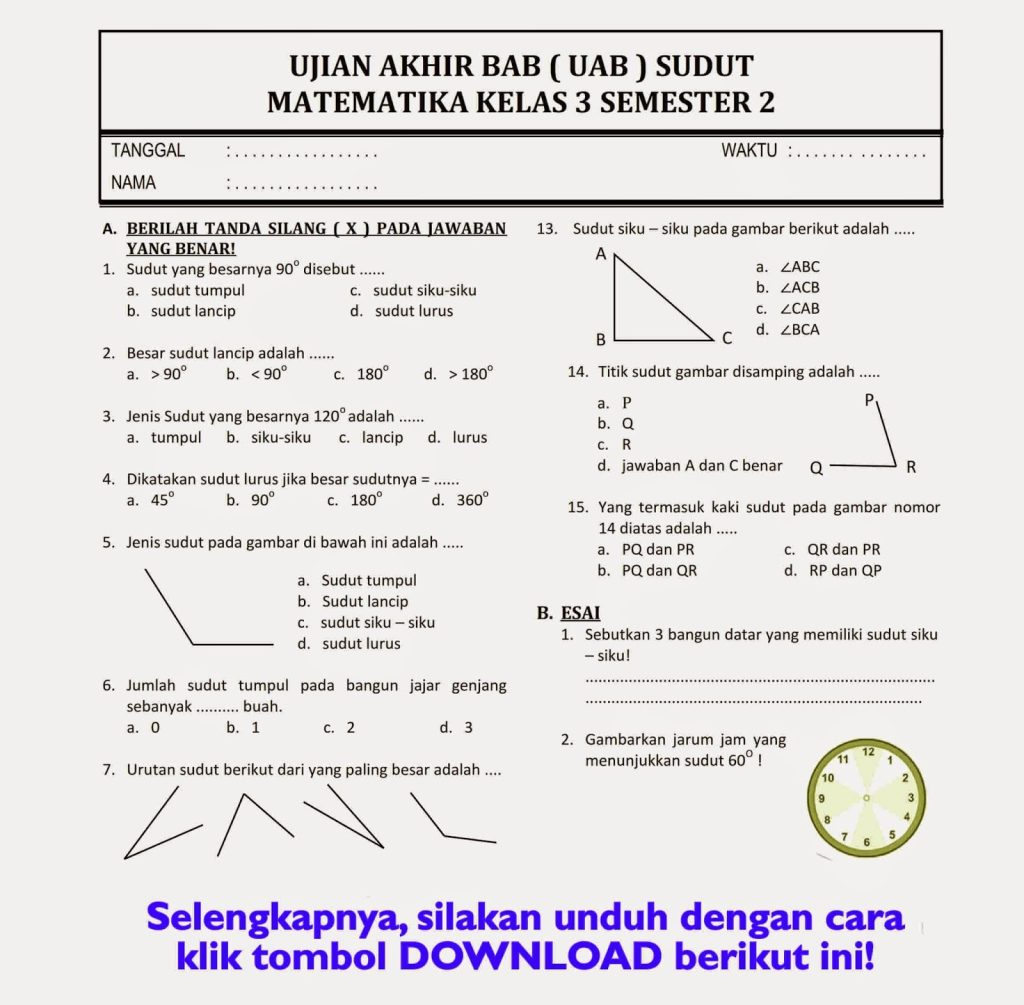 Bocoran 25 soal uts tema 5 kelas 3 semester 2 kurikulum 2013 yang sering keluar saat ujian