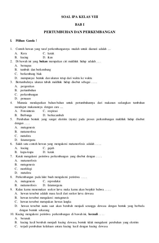 Menguasai Ulangan Harian IPA Kelas 8 Semester 1 Panduan Lengkap dengan