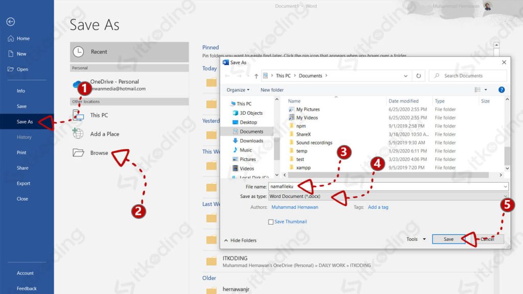 Langkah Menyimpan Setelah Melakukan Perubahan Dokumen Microsoft Word 2007 yang Jarang Diketahui, Ternyata Begini Triknya