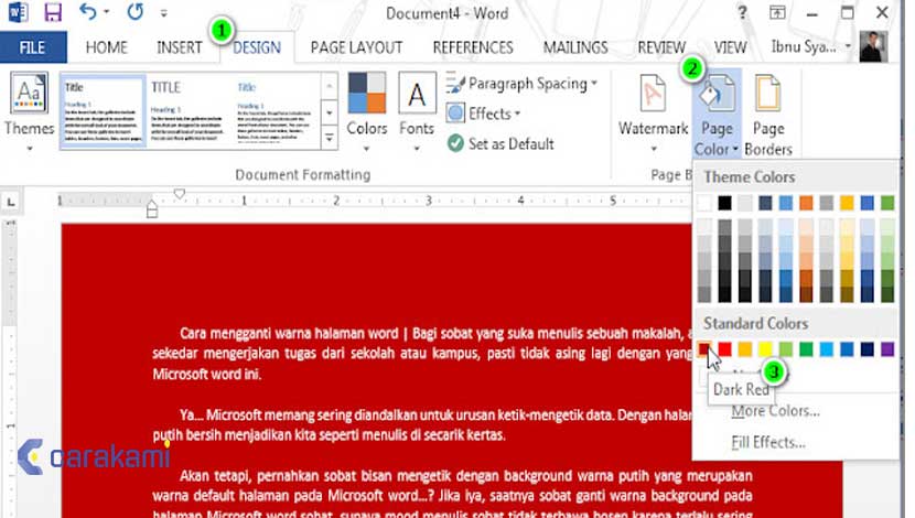 Rahasia! Cara mengubah warna background foto di Microsoft Word 2007 dalam 3 langkah mudah