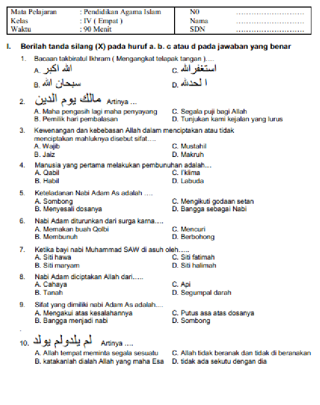 Terbukti 7 Tips Jitu Menguasai Soal Agama SD Kelas 4 Semester 2 Sebelum Ujian Dimulai