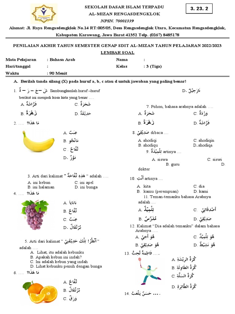 Terbukti 7 Tips Jitu Menguasai Soal Bahasa Arab JSIT Kelas 3 Sebelum Ujian Dimulai