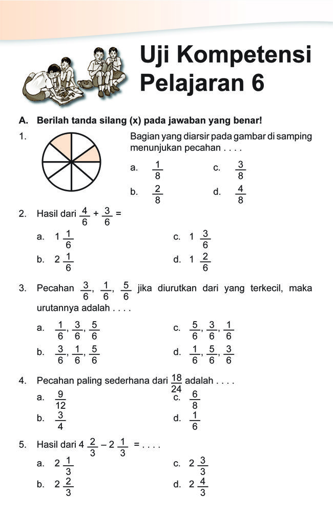 Ternyata Ini Rahasia Cara Mudah Menjawab Soal Pecahan Kelas 4 dan Jawabannya