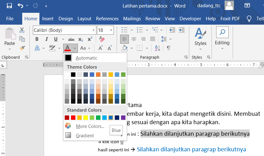 Cara Memformat Teks di Word Panduan Dasar MS Word oleh TTC