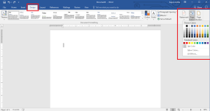 Cara Mengubah Warna Background Lembar Kerja Pada Ms Word Bagus D My