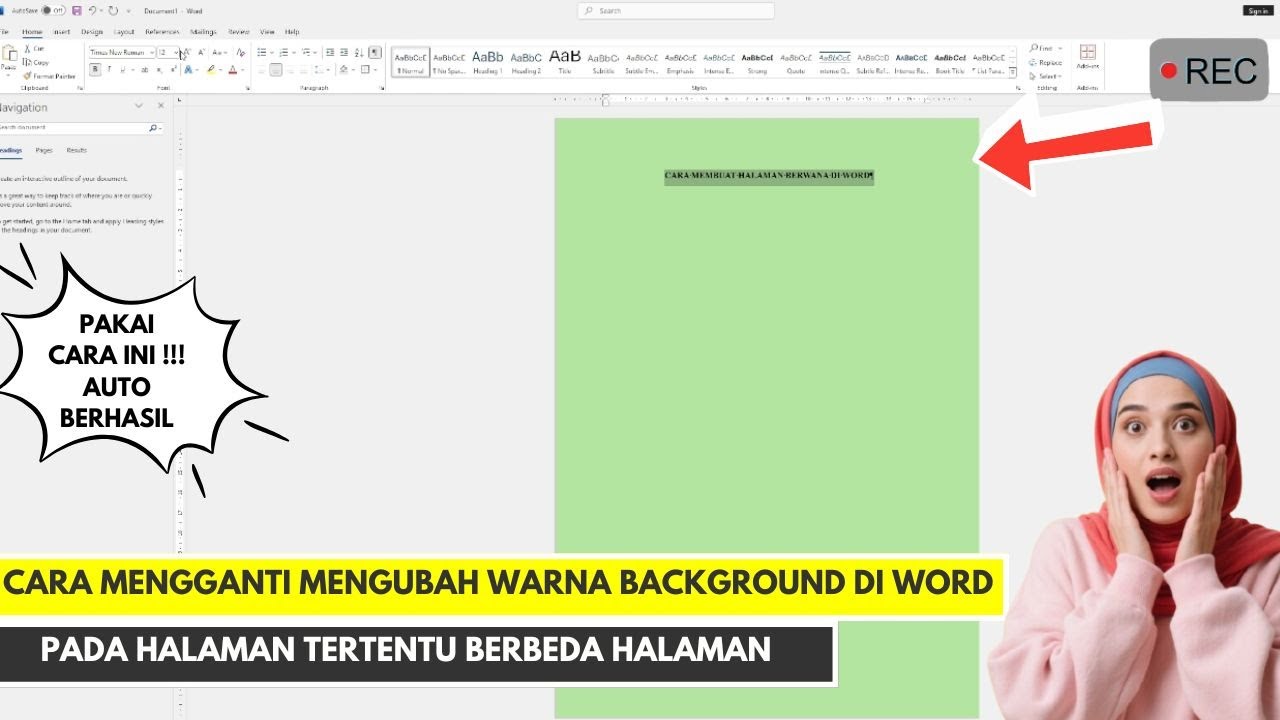 Cara Mengganti Mengubah Warna Background Di Word Pada Halaman Tertentu