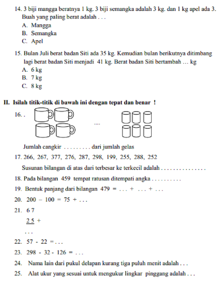 Wajib Tahu Bocoran soal soal ulangan harian kelas 4 tema 5 subtema 4 Agar Nilai Maksimal